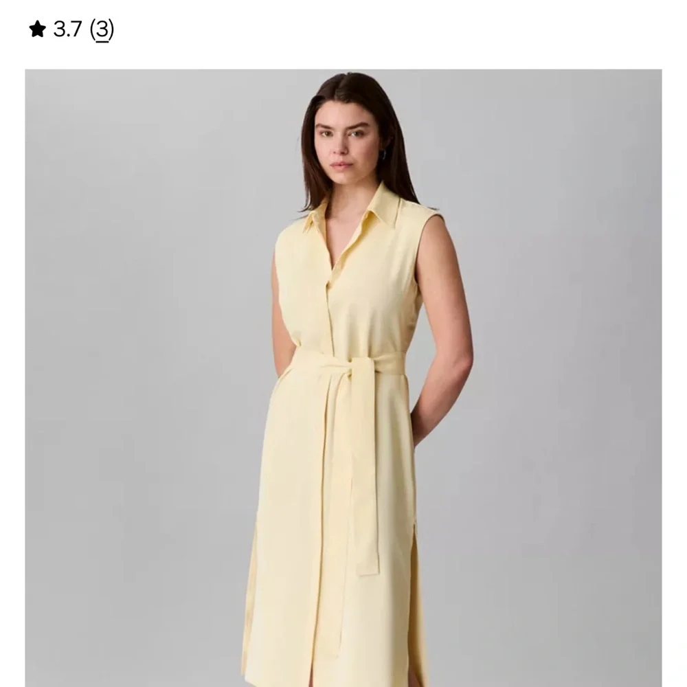 NWT Calvin Klein ButterCream Midi Shirt Dress - Picture 3 of 8